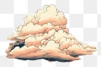 PNG Cloud outdoors nature art. AI generated Image by rawpixel.
