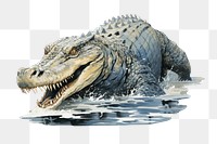PNG Crocodile reptile animal alligator. AI generated Image by rawpixel.