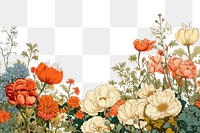 PNG Flower garden backgrounds painting pattern