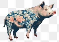PNG Pig animal mammal livestock. AI generated Image by rawpixel.
