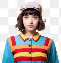 PNG  A teenage wearing modern retro colourful fashion outfit photography portrait costume. AI generated Image by rawpixel.