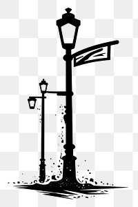 PNG Streetlights symbol street line. AI generated Image by rawpixel.