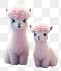 PNG Cute baby llamas animal mammal toy. AI generated Image by rawpixel.