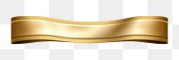 PNG Ribbon gold metal white background. AI generated Image by rawpixel.
