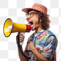 PNG  Shouting hipster adult performance. AI generated Image by rawpixel.