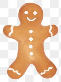 PNG Gingerbread man gingerbread christmas dessert. AI generated Image by rawpixel.