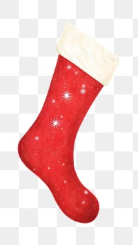PNG Stocking christmas gift white background. AI generated Image by rawpixel.