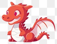 PNG  Dragon animal red representation. AI generated Image by rawpixel.