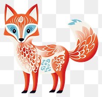 PNG A mini fox pattern animal mammal. AI generated Image by rawpixel.