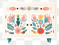 PNG A minimal vector cabinet sideboard furniture art. AI generated Image by rawpixel.