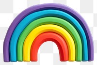 PNG Rainbow rainbow shape toy. AI generated Image by rawpixel.