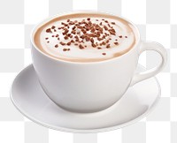 PNG  Hot chocolate coffee saucer latte. AI generated Image by rawpixel.