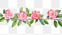 PNG  Camellias flower plant petal. AI generated Image by rawpixel.