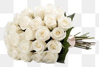 PNG  White roses wedding flower plant. AI generated Image by rawpixel.