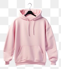 PNG  Hoodie sweatshirt pink coathanger. AI generated Image by rawpixel.