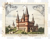 PNG Castle vintage architecture building tower. AI generated Image by rawpixel.