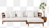 PNG  Sofa pillow architecture furniture. AI generated Image by rawpixel.
