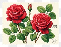 PNG Rose garden illustration pattern flower plant. AI generated Image by rawpixel.