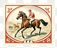 PNG Vintage horse racing mammal animal adult. AI generated Image by rawpixel.