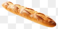 PNG  Baguette bread food white background. AI generated Image by rawpixel.