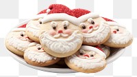 PNG Santa Cookies dessert cookie icing. AI generated Image by rawpixel.