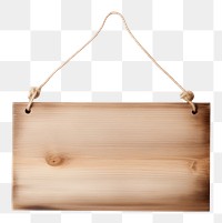 PNG Rustic wooden sign hanging handbag  