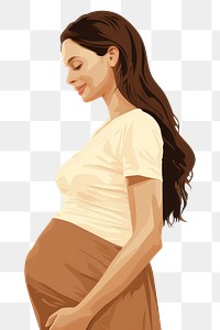 PNG Portrait pregnant adult dress. 