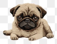 PNG Pug dog animal mammal. AI generated Image by rawpixel.