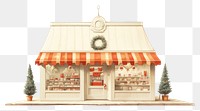 PNG  Shop displaying christmas ornament architecture illuminated decoration. AI generated Image by rawpixel.