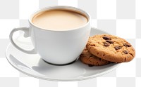 PNG  Coffee cup cookie saucer. AI generated Image by rawpixel.