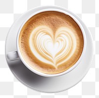 PNG  A latte art coffee cup drink AI generated Image by rawpixel