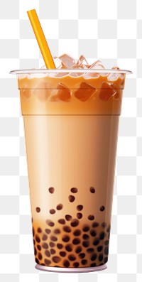 PNG  Boba Tea drink white background refreshment disposable AI generated Image by rawpixel