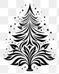 PNG Christmas tree christmas pattern logo. AI generated Image by rawpixel.