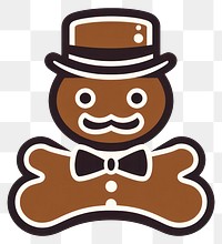 PNG Gingerbread man gingerbread food logo. AI generated Image by rawpixel.