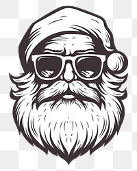 PNG Santa claus drawing sketch logo. 