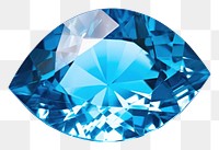 PNG  Blue topaz gemstone jewelry diamond. AI generated Image by rawpixel.