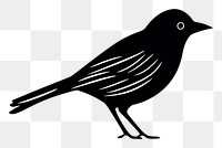 PNG  Bird silhouette blackbird animal. AI generated Image by rawpixel.