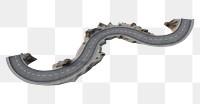 PNG Grey concrete long racing road map white background architecture outdoors. AI generated Image by rawpixel.