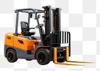 PNG  Powerful electric forklift delivering equipment. AI generated Image by rawpixel.