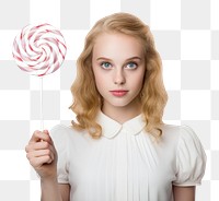 PNG  Girl holds lolipop lollipop candy food. AI generated Image by rawpixel.