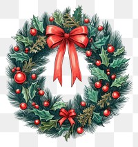 PNG Christmas wreath illuminated celebration decoration. AI generated Image by rawpixel.
