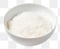 PNG  Rice bowl white food white background. AI generated Image by rawpixel.