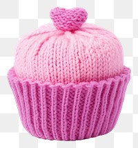 PNG  Cake knitted cupcake dessert. AI generated Image by rawpixel.
