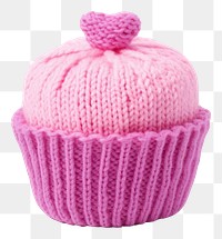 PNG Cake knitted cupcake dessert. 