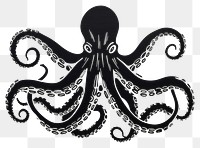 PNG Octopus animal invertebrate calligraphy. AI generated Image by rawpixel.