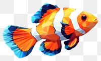 PNG Clown fish animal white background pomacentridae. AI generated Image by rawpixel.