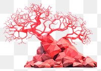 PNG Coral plant tree art. AI generated Image by rawpixel.