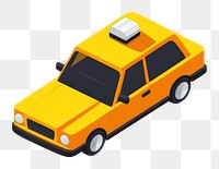 PNG Simple taxi cab isolated vehicle car transportation. AI generated Image by rawpixel.