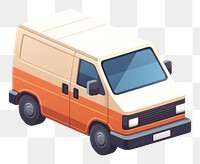 PNG Simple cargo van isolated vehicle transportation delivering. AI generated Image by rawpixel.