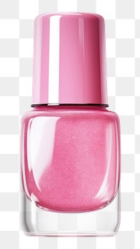 PNG Nail polish cosmetics bottle pink. AI generated Image by rawpixel.